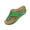 Summer Shoes # Green, variant on Womens Shoes Open Toe Thong Slide Sandals Slip On Cutout Design Toe Ring Flat Footwear with Stitching Details Casual Everyday Beach Walking Vacation
