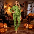 thumbnail image 6 of HTHLVMD Family Matching Pajamas, Halloween Sleep Set, Long Sleeve Loungewear, Print Pjs, Family Pajama Set Winter Cute Printed 2 Piece Long Sleeve Nightwear Warm Loungewear Soft Sleepwears, S, 6 of 6