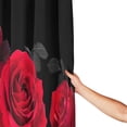 thumbnail image 4 of JOOCAR Red Shower Curtain for Bathroom Rose Shower Curtain Black and Red Shower Curtains Red Rose Shower Curtain with Hooks Black Floral Flower Decorative Pretty Valentine Gift, 72 x 72 Inch, 4 of 7