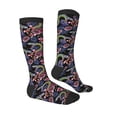 thumbnail image 3 of Picia Women Crew Soft Moisture-wicking Socks Snake And Flower Pattern Design Cotton Socks, One Size fit All, 3 of 9