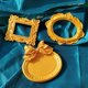 thumbnail image 3 of Marco de fotos retro dorado, decoración de joyas para uñas, adornos, fondo de fotografía, accesorios para sesiones de fotos, 3 of 5