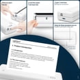 thumbnail image 5 of Restored HPRT MT810 Portable Printer, A4 Wireless Bluetooth Travel Printer, Thermal Printer Support 8" & 4" Thermal Roll Paper Suitable for Home Vehincles Office Business,White (Refurbished), 5 of 9