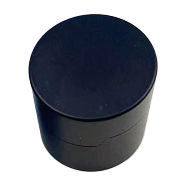 Tholdsy Pool Cue Chalk Holder Organizador Forma redonda Fácil de usar Carrier Case Metal Kits de experimentos de química Negro
