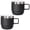 6oz-Black, variant on NexTone 8 oz Small Coffee Cup with Magnetic Lid, Ceramic-Lined 18/8 Stainless Steel, Double-Wall Vacuum Insulated, Stackable, Dishwasher Safe, Mini Tumbler for On-the-Go, 2 Pack, White