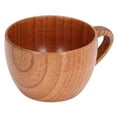 thumbnail image 6 of 200ml Big Belly Wood Water Cup Simple Tea Wine Coffee Mug Classical Wooden Cup with Handle for Kitchen Study, 6 of 8