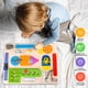thumbnail image 2 of Juguete sensorial de madera Montessori Busy Board ABERLLS para 1 a 3 años, 2 of 9