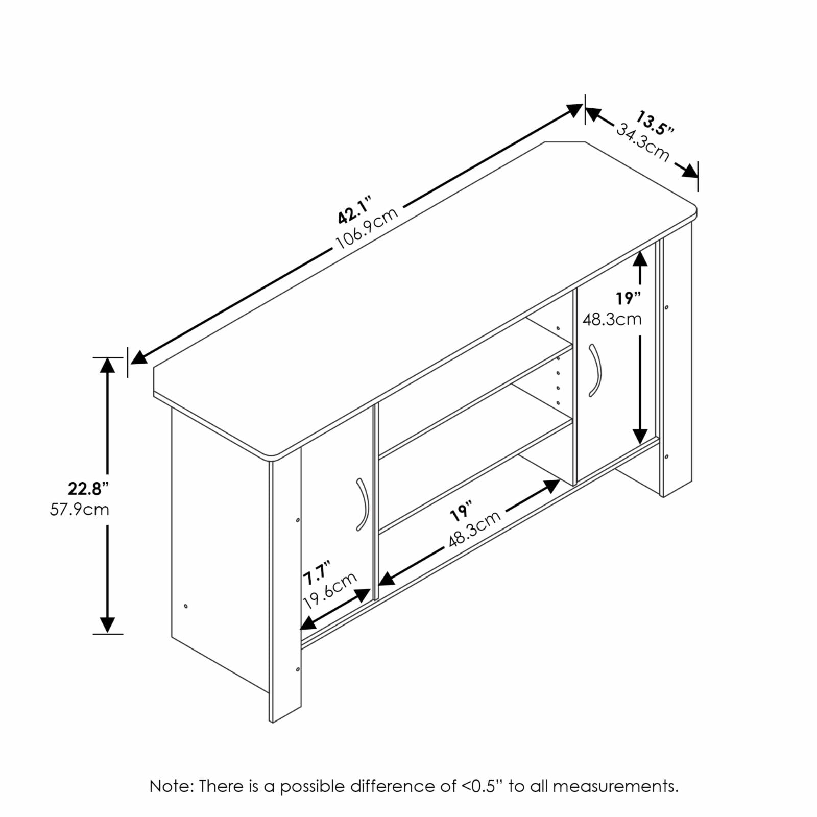 Furinno Econ TV Stand Entertainment Center