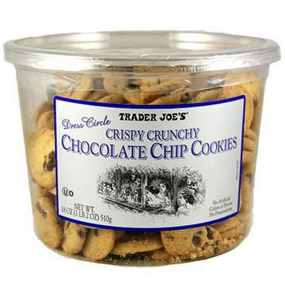 Trader Joe's Crispy Crunchy Chocolate Chip Cookies 1 Pack, 18 Oz