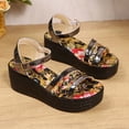 thumbnail image 4 of MKLEKYY Sandalias de Mujer Con Estampado de Verano para Mujer, Sandalias Informales Con Punta Abierta y Cuñas, Cómodas Sandalias de Playa, 4 of 4