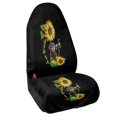 thumbnail image 2 of Uourmeti Dachshund Sunflower Theme Car Seat Towel Cover Anti-Slip, Suitable for Van Bucket Seat Truck Seat, Terry Cloth Car Seat Cover for Trucks Vans, 2 of 7