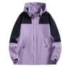 WRKEKC Men's All Weather Jacket Detachable Storm Hood Windproof Rain Coat Waterproof Hiking Shell with Pit Zips Adjustable Drawstring Outdoor Gear