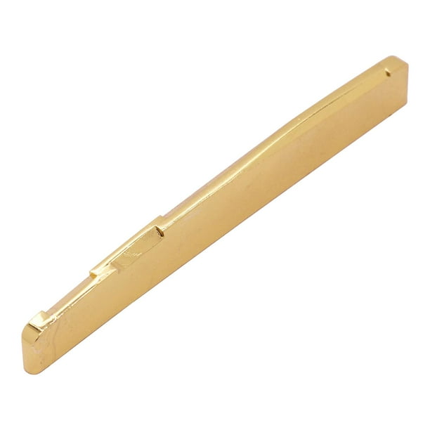 Puente de guitarra Sillín Pieza de instrumento musical Accesorios profesionales de latón Silla de montar inferior