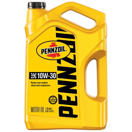 Pennzoil Motor Oil 10W-30 Motor Oil, 5 Quart