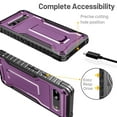 thumbnail image 4 of FITO For Google Pixel 7A Case, Rubber Shockproof Full-Body Phone Case with Kickstand (Purple), 4 of 7