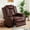 Brown, variant on Aukfa Power Recliner Sofa Chair W/ Storage and USB for Living Room,Leather, White