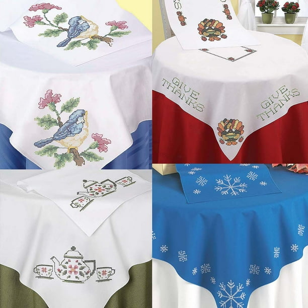Herrschners® Four Seasons Table Toppers & Runners Stamped CrossStitch