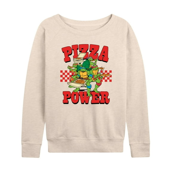 Teenage Mutant Ninja Turtles - Pizza Power - Women's Lightweight French Terry Long Sleeve Shirt