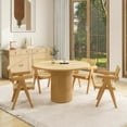 thumbnail image 6 of Kithkasa 48in 4-6 Kitchen Round Dining Table, Modern Wooden Kitchen Dining Table, Similar to Medieval Round Dining Table, Restaurant Furniture, Dining Kitchen, Leisure Coffee Table, 6 of 7