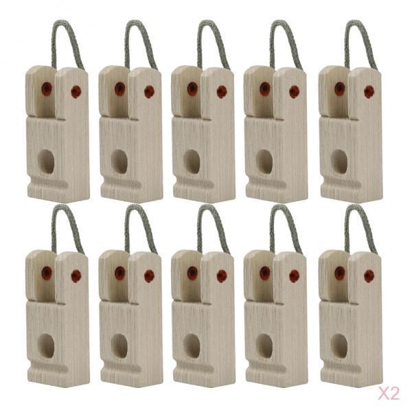20 Piezas de Placas de Tope de Martillo de Piano de Madera Sunnimix Bridas de extremo de martillo de piano