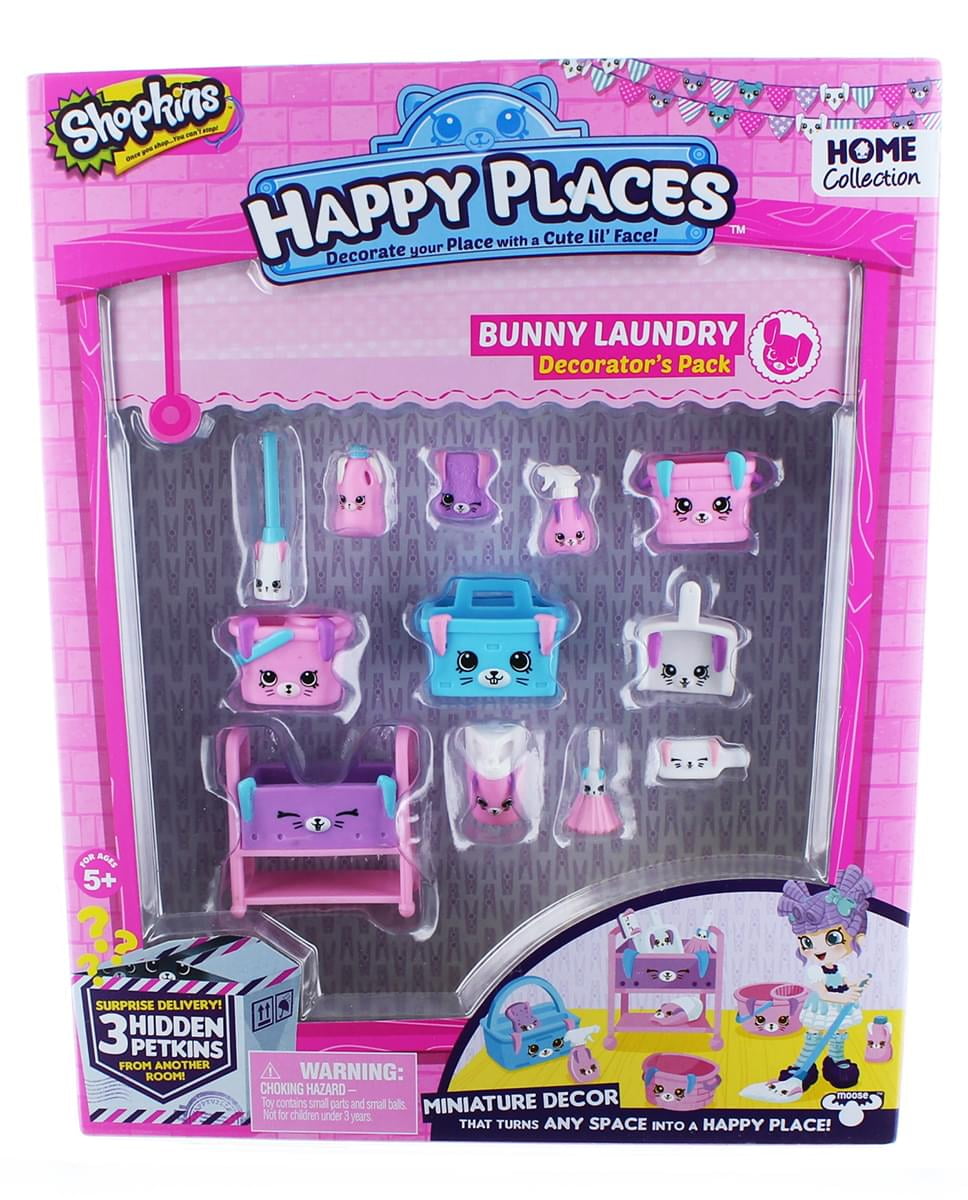 Happy Places Shopkins S2 Decorator Pack, Bunny Laundry