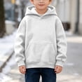 thumbnail image 2 of Kids Girls Boys Hoodies Preppy Long Sleeve Sweatshirt Pullover with Pockets Soft Hoodies for Teen Girls Boys, 2 of 7