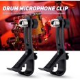 thumbnail image 3 of 2PCS Drum Microphone Clip, Adjustable Mic Mount Clamp Holder Mic Securing Clip, Shockproof Drum Mounts for Musical Instrument Supplies, Microphone Drum Mount for Professional Drum Recording, 3 of 5
