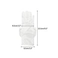 thumbnail image 2 of INSPIRE CHIC Women's Satin Gloves Elegant Wrist Length Full-Finger Glove with Bow Decor One Size White, 2 of 6