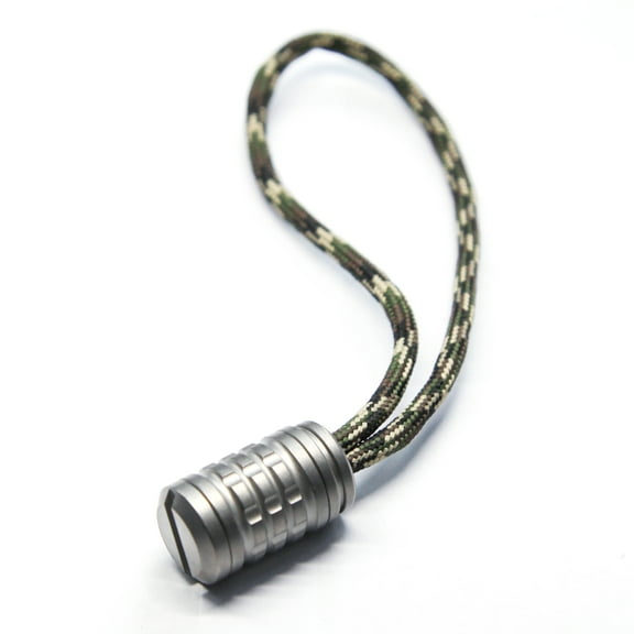 Titanium Paracord Bead Outdoor EDC Necklace Bead Stopper, Style 1