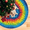 thumbnail image 5 of FMSHPON Valentine's Day Beautiful Love Heart Vortex Xmas Christmas Tree Skirt Stand Mat for Holiday Party Decoration Indoor Outdoor 48 inches, 5 of 6