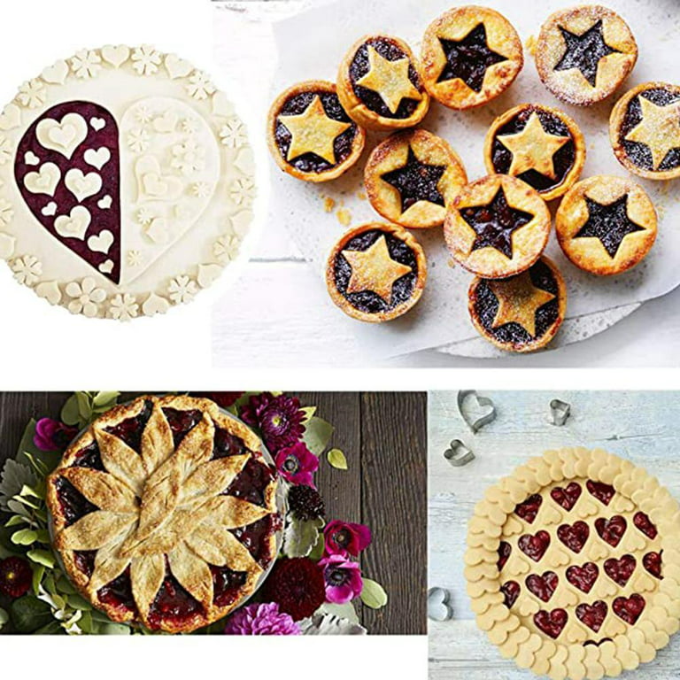 24 Pcs Mini Cookie Cutter Set - Small Stainless Steel Mini Fruit Shape  Cutters - Geometric Shapes Biscuit Molds & Stamp - Round, Star, Triangle