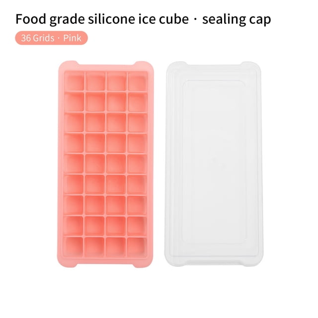 SMihono Kitchen Organizers and Storage 24/36 Ice Trays With Lids Stackable Silicone Ice Trays For Easy Release Kitchen Gadgets Must Have 2023