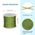 thumbnail image 2 of Unique Bargains 1mm Nylon Satin Cord 109 Yards Bracelet String Beading Thread, Green, 2 of 7