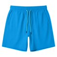 thumbnail image 7 of JTieacloth Men's Casual Shorts, Elastic Waist Men Swim Trunks Lightweight Comfort Summer Beach Wear(Blue), 7 of 7