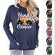 thumbnail image 4 of Camiseta de manga larga para mujer azul marino XXL con cuello redondo, bolsillo estampado y corte cómodo, 4 of 6