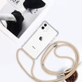 thumbnail image 6 of Crossbody Case for iPhone 12,Phone Case for iPhone 12 Pro [ with Adjustable Lanyard ] Clear Soft TPU Shockproof Protective Cover for iPhone 12/12Pro - Beige, 6 of 13