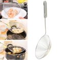 thumbnail image 1 of DEBGFS Kitchen Stainless Steel Long Handle Colander Fried Food Strainer Filter Scoop, 1 of 7
