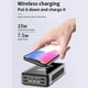 thumbnail image 5 of 100000Mah Power Bank Batería Externa Inalámbrica Solar Portátil Impermeable Luz LED Gran Capacidad Al Aire Libre Carga Inalámbrica, 5 of 8