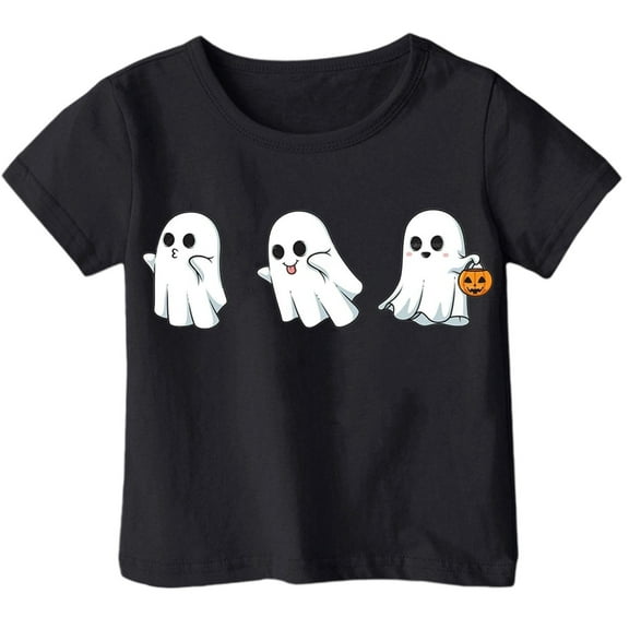 Weebloom Kids Halloween Shirts Boys Girls Children Printed T Shirt Style Short Sleeved Top for 1-13 Years Old Outwear,2-3 Years