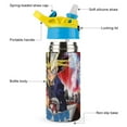 thumbnail image 3 of Yu-Gi-Oh Kids Water Bottle with Silicone Straw And Spill-Proof Lid, 16.9oz Stainless Steel Double-Wall Vacuum Insulated Water Bottles for Boys Girls, 3 of 8