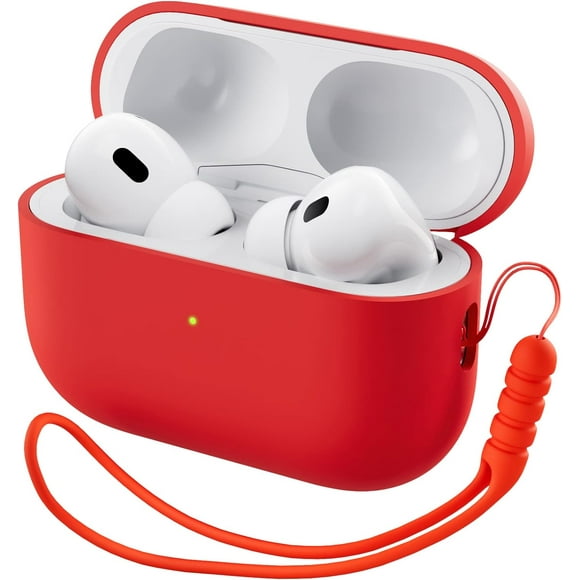 Compatible AirPods Pro 2 Case, Protective Liquid Silicone Case Cover for AirPods Pro 2nd Generation with Soft Skin LED Visible Silicone Case