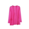 thumbnail image 1 of Qarigey Abrigo de moda chal de punto chaqueta de verano exquisito regalo dulce lavable ropa de mujer mano de obra fina cárdigan suelto Abrigos y chamarras Rosa roja Qarigey AP013515-12, 1 of 6