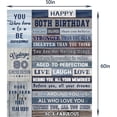 thumbnail image 3 of Yibo Happy 50th Birthday Gifts Blanket Flannel Soft and Comfortable Anti-static Bed Sofa Blanket, 3 of 7