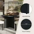 Harper & Bright Designs Modern Round Dining Table Set for 4, 5 Pieces ...