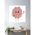 thumbnail image 2 of Happy Brain Poster Wall Art, Modern Wall Decor, 30x30 UNFRAMED, 2 of 3
