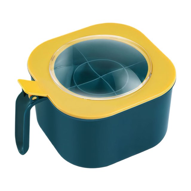 Kearding Tarro de condimentos de gran capacidad con tapa para almacenamiento sellado a prueba de humedad y hay cuatro Cocina y Comedor amarillo