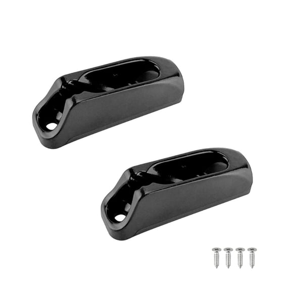 ZPAQI 2 Pack Boat Jam Cleat Self-Lock Rope Black Nylon Clam Cleat Cord Tensioner