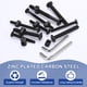 thumbnail image 4 of Conjunto de pernos de muebles Uxcell, 4 Pcs M6 x 60 mm Tornillos de cabeza plana con casquillo hexagonal, 4 of 6