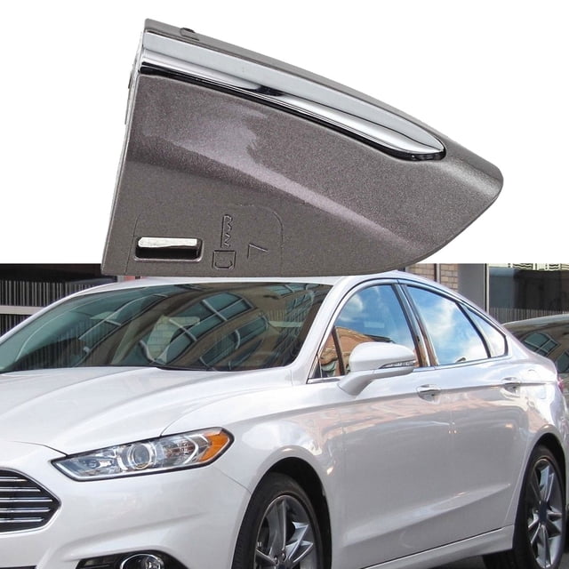 SPRING Front Left Driver Side Door Handle Key Bezel Cover Cap ford For Fusion For Edge For MK2 For Taurus For Mondeo For MK5 Gray chromeplate