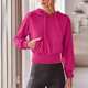 thumbnail image 5 of ICHUANYI Liquidación Mujeres Moda Bolsillo Blusa de manga larga Casual Botón Sudaderas con capucha Tops ICHUANYI WER202308170654, 5 of 8