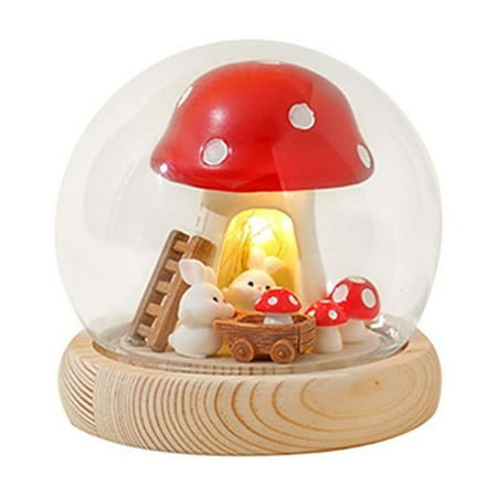 

DIY Rabbit Mushroom Night Light✨w